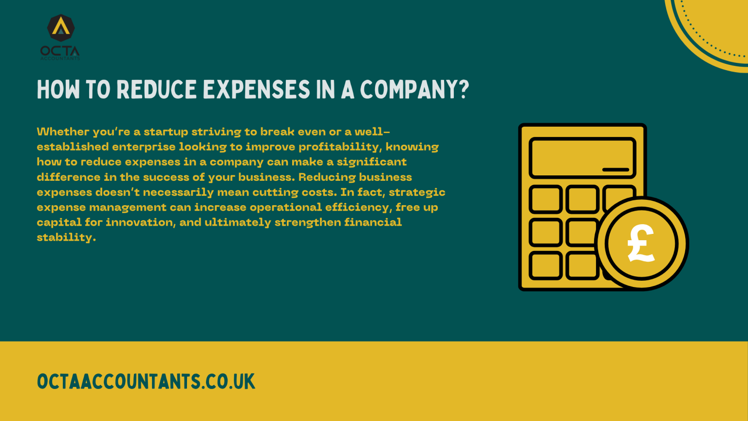 How to Reduce Expenses in a Company? – Octa Accountants